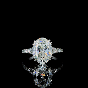 Anillo de Boda de Platino con Diamantes Delicados, Certificado por IGI, para Mujer, Elegante Anillo de Compromiso con Engaste de Puntas, Regalo de Joyería para Fiesta - Product Image 4