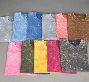 T-shirts personnalisés délavés à l'acide, col rond, coupe courte et ample. Créez vos propres t-shirts délavés à l'acide au meilleur prix. - Product Image 3