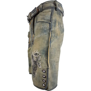 Disfraz de Lederhosen Corto de Cuero Sintético para Hombre, Estilo Bávaro, para Oktoberfest, Festival Alemán de la Cerveza, Cosplay, Fiesta - Product Image 3