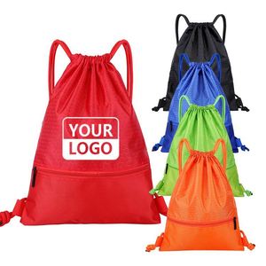 Wholesale Cheap Waterproof Drawstring Backpack Draw Gym <b>String</b> <b>Bag</b> for Outdoor Casual Drawstring <b>Bags</b> Backpack Custom - Product Image 1
