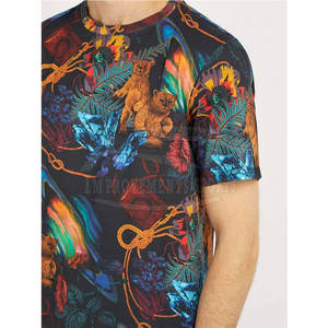 2024 nuevo diseño de camisetas de sublimación para hombres de secado rápido de punto de transferencia de calor Tie Dye Fitness Gym camisetas - Product Image 5