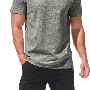 Adjustable Rate Men Acid Wash T-Shirt Fully Customized <b>Designs</b> 100% Cotton High Quality Anti-Pilling & Quick Dry Premium Quality - Product Image 5