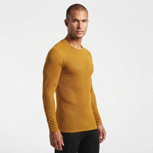 Camiseta de Compresión de Manga Larga Personalizada para Hombre, Ropa Deportiva, Entrenamiento, Capa Base, Spandex/Poliéster, Secado Rápido, OEM/ODM - Product Image 3