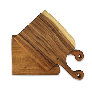 Planche à découper en bois robuste pour la cuisine, planche à découper épaisse et résistante, surface lisse de qualité alimentaire, facile à nettoyer pour la viande et les fruits - Product Image 1