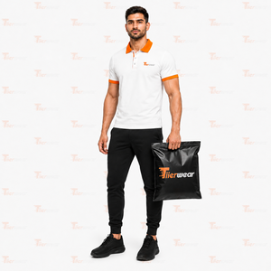 Polo classique pour homme, coupe régulière, manches courtes, col confortable, idéal pour le business, le golf, les voyages, le travail, le quotidien, personnalisable - Product Image 2