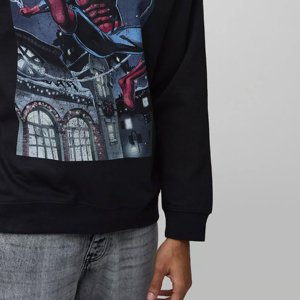 Sweat-shirts en coton 320 g/m² personnalisés à col ras du cou pour hommes, coupe oversize, motif uni, pour l'automne – Vente en gros - Product Image 6