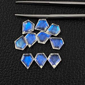 Piedra Lunar Arcoíris Natural de 6x7mm 7x8mm 6x9mm 7x10mm, Gema de Escudo Facetada para Joyería, Corte Perfecto, Productos al por Mayor - Product Image 2