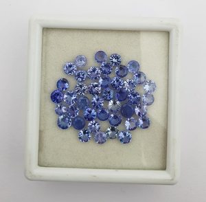 Piedras preciosas sueltas de tanzanita de 5 mm de primera calidad, talladas en forma redonda, facetadas y calibradas, piedra de tanzanita natural para la fabricación de joyas a bajo precio. - Product Image 4