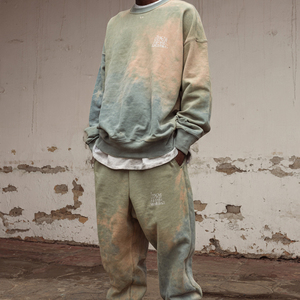 ชุดวอร์มฤดูหนาวแบบหลวมๆ ไซส์ใหญ่สำหรับผู้ชาย ชุดวอร์มมีซิปพร้อมโลโก้ ชุดออกกำลังกายแบบกำหนดเอง ชุดวอร์มผู้ชาย เสื้อฮู้ดดี้ กางเกงวอร์ม - Product Image 3