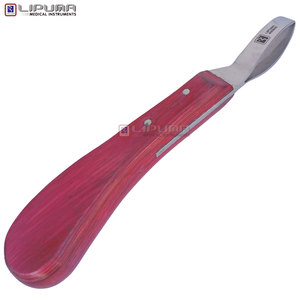 Couteau à ongles LIPUMA EDGELINE pour soins des sabots de chevaux, lame en acier inoxydable J2, manche en fibre, 20 cm, tranchant et durable - Product Image 1
