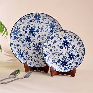 Marble-Design Porcelain Dinnerware <b>Set</b> Bluebell Stocked Boxed <b>Microwave</b> Oven Dishwasher Safe - Product Image 5