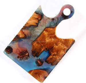 Tabla de cortar de madera, tabla de charcutería de resina epoxi de madera de acacia para el hogar y la cocina, tabla de cortar de Falak World Export - Product Image 3