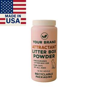 Aromasong Int. Poudre de litière classique parfumée pour chats, marque distributeur, 16oz, écologique, parfum frais, fabriquée aux États-Unis - Product Image 1