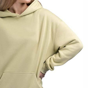 Sweat à capuche oversize respirant pour femme, style streetwear hiver, 100 % coton, épaules tombantes - Product Image 6