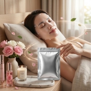 สั่งซื้อขั้นต่ำ 30 ชิ้น ตัวอย่างมาส์กหน้า PDRN Radiance Sheet Mask แบบซองสีเงินไม่มีลายพิมพ์ ขายส่ง - Product Image 4