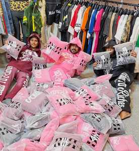 Survêtement Premium Streetwear Hiver Épais Uni Décontracté Délavé à l'Acide Écologique avec Logo Personnalisé Haute Qualité Vente en Gros - Product Image 5