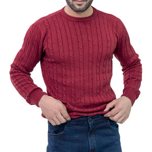 Men's Modern Slim Fit Crew Neck Sweater Long Sleeve Knit Pullover Top Soft Stretch Fabric Comfortable Fit for Casual Office Wear - Product Image 4