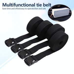 4-Pack Zinc Alloy Multi-Functional Cargo Tie Down Straps Seasonal Use <b>Luggage</b> Racks Buckle Straps Cargo Control <b>Accessories</b> - Product Image 3