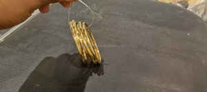 <b>Boho</b> Luxe Eco-friendly Handmade Adjustable Brass Cuff Set Stylish Modern Women's <b>Bracelet</b> with Personalization - Product Image 3