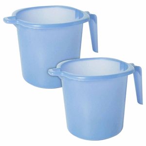 Tranasparent Small Multiuses Lightweight Unbreakable Strong <b>Plastic</b> Bathroom <b>Mug</b> 1 litre - Product Image 3