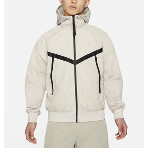 Veste coupe-vent à capuche en tissu satiné avec logo personnalisé de haute qualité pour hommes, style streetwear, couleurs hiver, vente en gros - Product Image 1