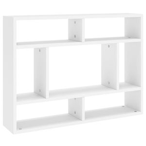 ชั้นวางของติดผนังไม้เอ็นจิเนียร์สีขาว 29.5x6.3x21.7 นิ้ว - Product Image 2