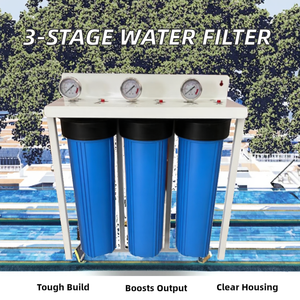 Pré-filtre en gros 3 étapes PP-CTO-PP 20" Jumbo Smart Haute Capacité pour Purificateur d'Eau Potable Domestique par Osmose Inverse - Product Image 1