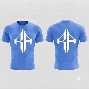 Camiseta Rash Guard de MMA de Alta Calidad en Spandex/Poliéster para Adultos con Logotipo Blanco en el Frente con Impresión por Transferencia de Calor - Product Image 1