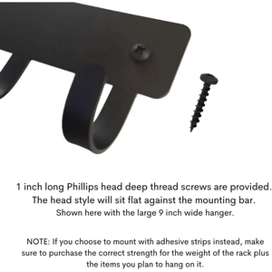 CIFbuy Appendiabiti da Parete Moderno in Metallo Nero, Stile Industriale Rustico, Doppio, Minimalista, Artistico, Riutilizzabile, Regolabile, Servizio Pick & Place - Product Image 5