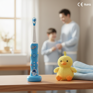 Brosse à dents électrique puissante pour enfants, blanchissante, à impulsions, adorable gadget pour tout-petits, technologie de qualité professionnelle pour enfants - Product Image 1