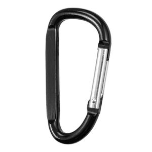 10 PCS Black Aluminum Alloy D Ring Carabiner 3.07\" Spring Snap <b>Hook</b> Keychain <b>Clip</b> Promotional Caribeaner for Cars - Product Image 6