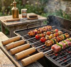 Barbecue au charbon de bois portable avec support pour grillades et barbecues en plein air - Product Image 1