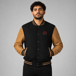 Latest Arrival Men Varsity Jacket Custom Logo Soft Comfortable Casual Baseball Bomber Streetwear Varsity Jacket Wholesale - Product Image 1
