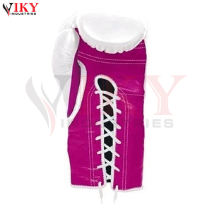 Latest Style Lightweight OEM Supplier Private Label Heavy Duty New Trendy Customized Split Color Pink And White Boxing Gear Set - Product Image 6