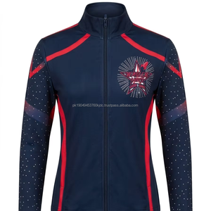 Vestes d'échauffement pour la danse, vêtements d'entraînement pour adultes, vêtements de danse de qualité supérieure, veste d'équipe de cheerleading, nylon/polyester, longue - Product Image 1