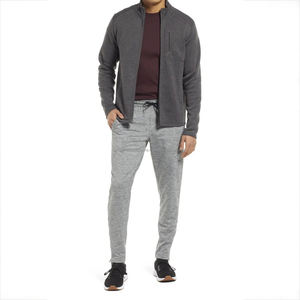 Usine de haute qualité personnalisé sans capuche poitrine poche intérieure Slim Fit coton éponge française 400 gsm sweat à capuche zippé - Product Image 6