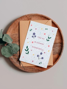 Tarjetas de Invitación de Cumpleaños de Papel Hecho a Mano de Calidad de Exportación - Tarjetas Ecológicas Personalizadas de Lujo con Logotipo Personalizado para Reuniones Sociales - Product Image 1