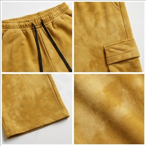 Personalizado de doble cintura de carga Streetwear pantalones de chándal sueltos pesados holgados peso pesado ácido lavado Vintage Flare sudor pantalones apilados hombres - Product Image 4