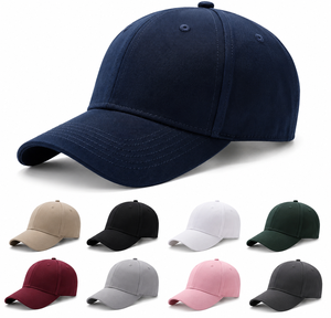 Wholesale Custom Embroidery Cotton Baseball Cap 6 Panel Adjustable Plain Sports Dad <b>Hat</b> OEM Fitted Plain Common Worsted Baseball - Product Image 1
