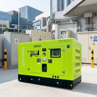 Genset Diesel Kedap Suara 50/60Hz Bertenaga Weicha 30/35/40/50/60/80/100KVA, Set Generator Diesel Cadangan Planta Electrica