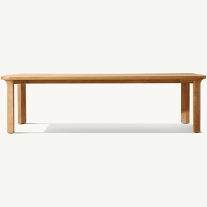 Mesa cuadrada de madera de teca de estilo moderno y sencillo para uso en exteriores, resistente y antidecayente. - Product Image 3