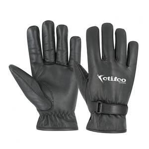 Gants de conduite en cuir, texture lisse, style pleine fleur, pour l'hiver, la moto, usage décontracté - Product Image 4