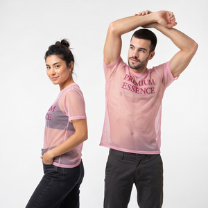 Lightweight Breathable See Through Tops Sheer <b>Mesh</b> Sexy T <b>Shirts</b> Transparent Fashion Casual See Through Embroidery Tee <b>Shirt</b> - Product Image 5