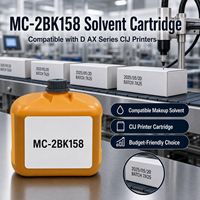 Cartucho MC-2BK158 para Impresora CIJ Serie D AX, Solvente Económico para Repuestos CIJ D