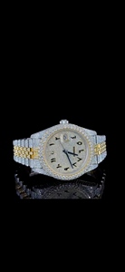 Reloj Mecánico de Lujo con Incrustaciones de Diamantes, Esfera con Números Arábigos, Correa de 20 mm, Visualización de Fecha, Reloj de Pulsera para Hombre - Product Image 1