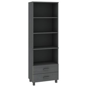Buffet haut en MDF gris foncé massif en pin - Product Image 2