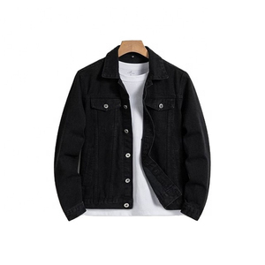 Chaqueta de Mezclilla Color Bronceado para Hombre, Estilo Casual con Botones al Frente, Color Sólido, Corte Regular, Prenda de Otoño, Tejido de Algodón, Detalle de Costuras - Product Image 2