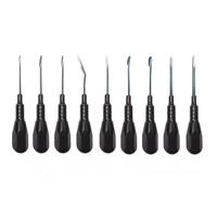 Set di 7 Elevatori Radiculari Manuali Dentali PDL Elvatome Spade Mini Proximatori Luxating Certificati CE Classe I