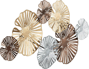 Most Sustainable Black <b>Framed</b> Iron Etching <b>Wall</b> Art Uneven Shape Geometric Design Contemporary Modern Living Room - Product Image 2