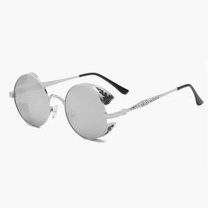 RTS Trending Metal Full Rim Round Steam Punk <b>Sunglasses</b> 2026 for Unisex Fashion UV400 Protection PC Lenses - Product Image 6